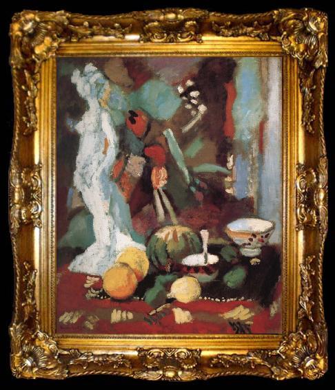 framed  Henri Matisse Plaster figure still life, ta009-2